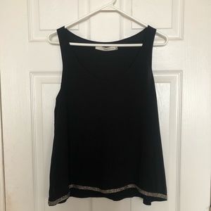 Paper Crane Black Embellished Blouse